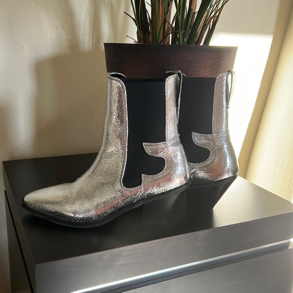 Allsaints ‘Sara’ Cowboy Boot in Metallic